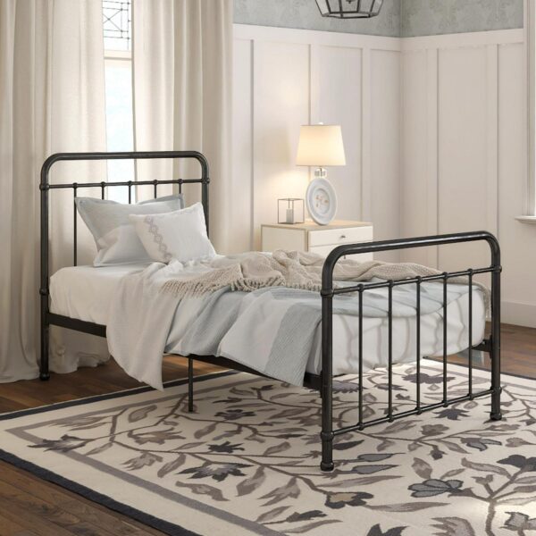 Better Homes and Gardens Kelsey Twin Metal Bed, Black