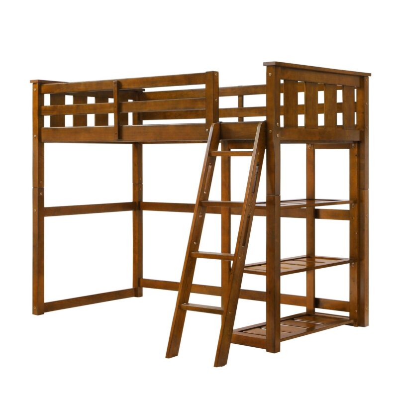 Better Homes and Gardens Kane Twin Loft Bed, Espresso - Image 7
