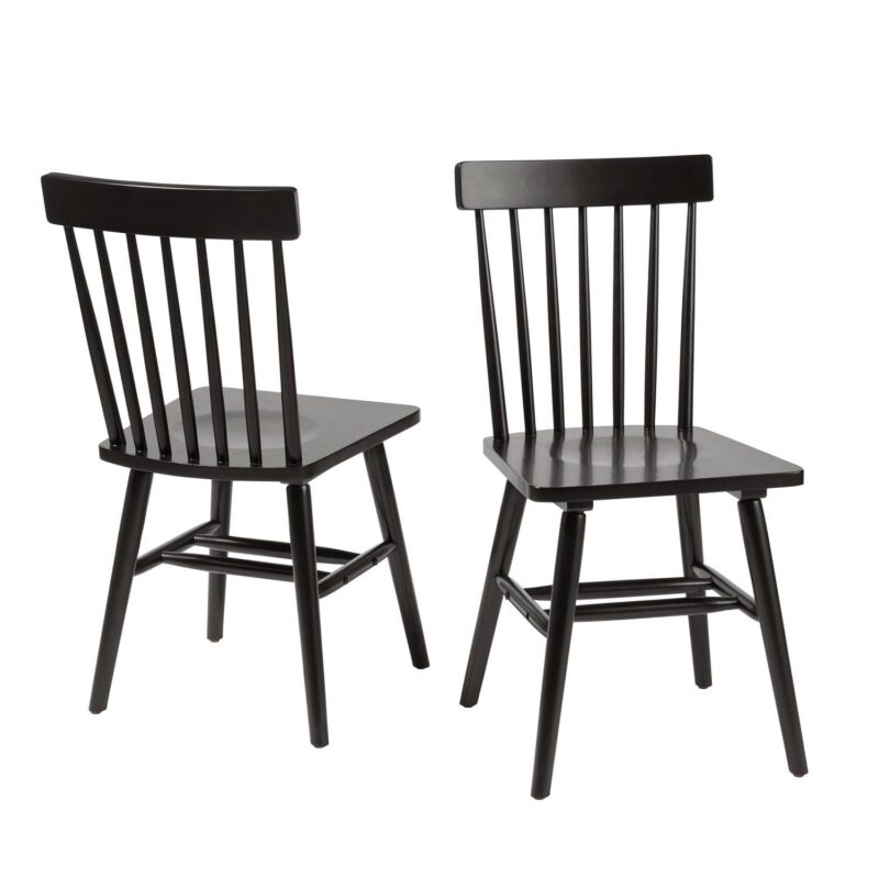 Better Homes and Gardens 2-Pack Indoor Black Gerald Dining Chairs - Image 4