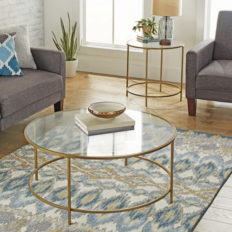 Better Homes and Gardens Nola Coffee Table, Gold Finish - Image 3