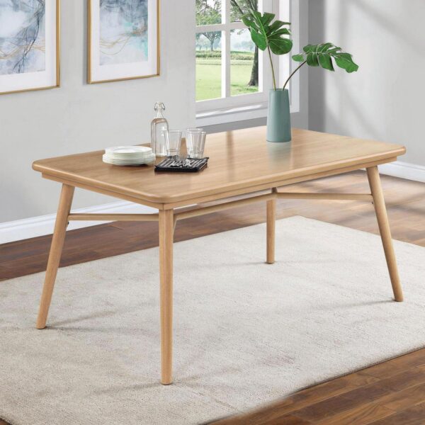 Better Homes and Gardens Springwood 59.5  Rectangle Dining Table, Natural Wood