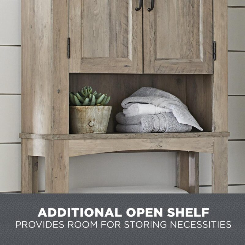 Better Homes and Gardens 26  W over the Toilet Space Saver Shelves, for Adult and Kid Toiletries, Gray - Image 7