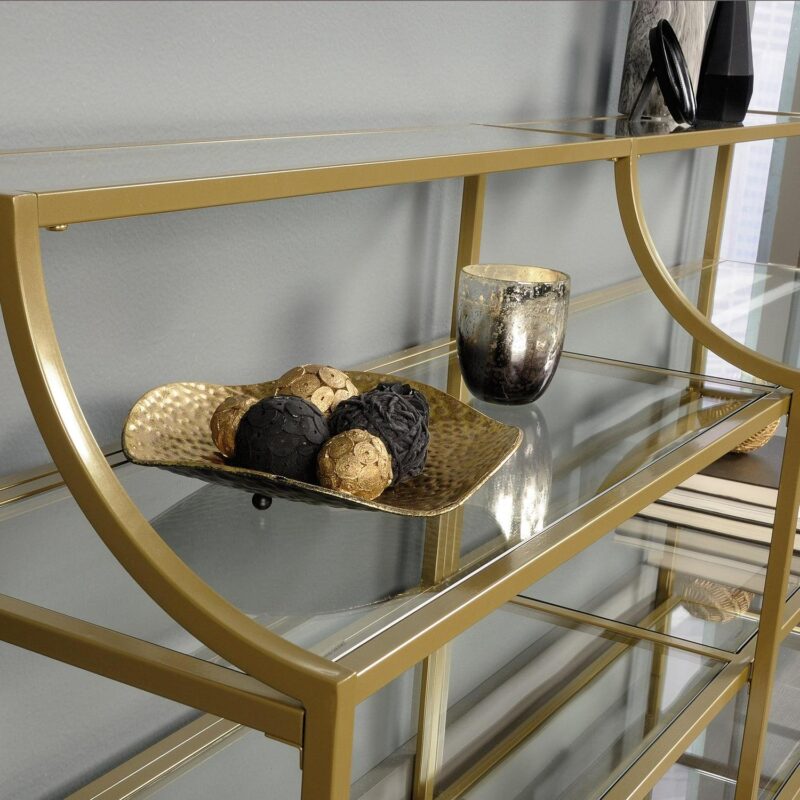 Better Homes and Gardens Nola Console Table, Gold Finish - Image 2