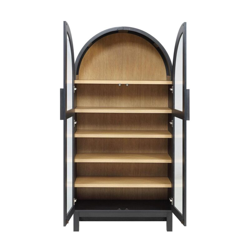 Better Homes and Gardens Juliet Arch Cabinet, Black Finish - Image 9