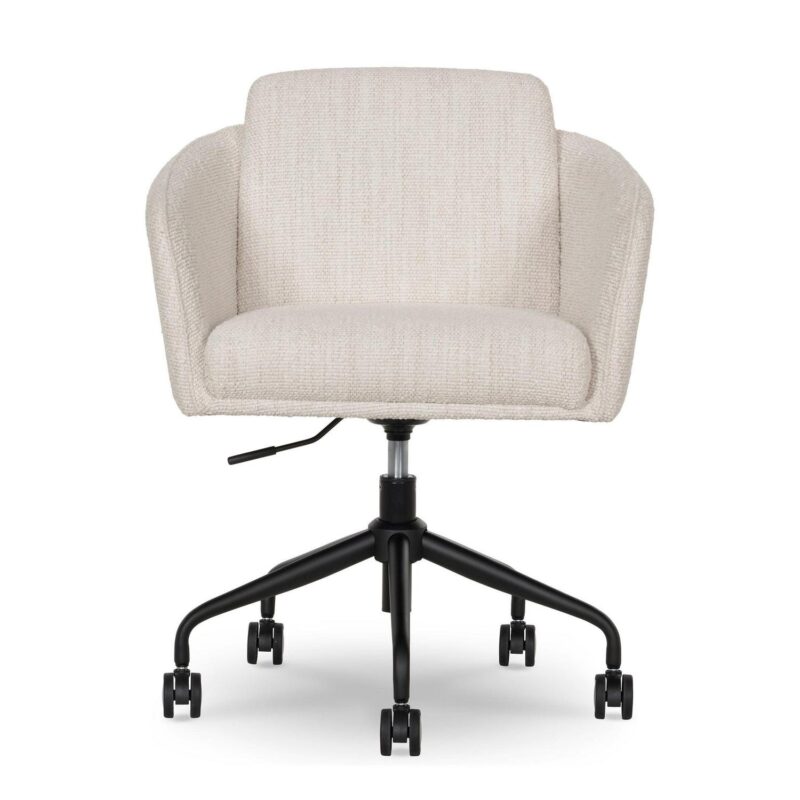 Better Homes and Gardens Juliet Office Chair, Ivory Boucle and Matte Black - Image 10