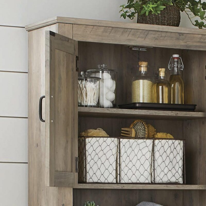Better Homes and Gardens 26  W over the Toilet Space Saver Shelves, for Adult and Kid Toiletries, Gray - Image 6