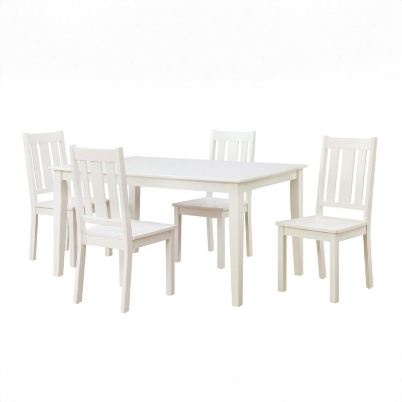 Better Homes and Gardens Bankston Wood Dining Chair, Set of 2, White, Indoor - Image 7