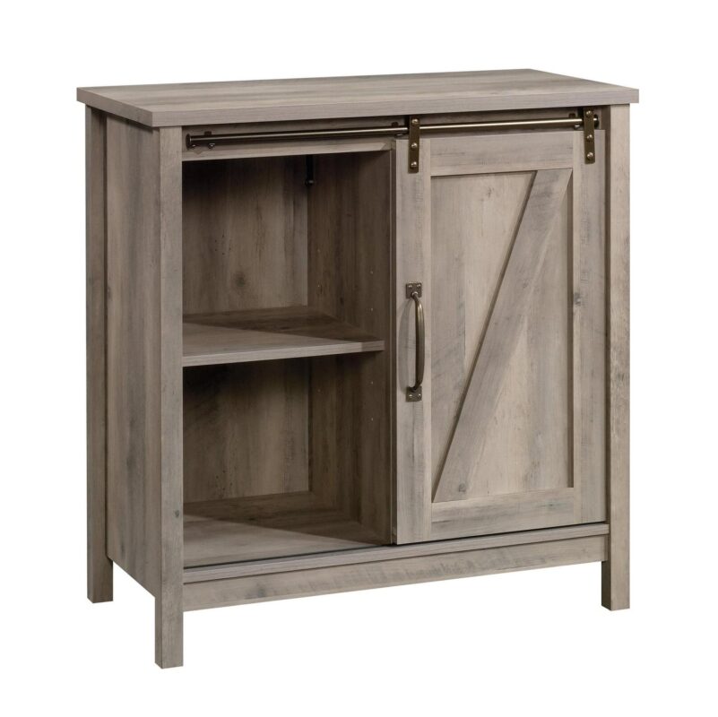 Better Homes and Gardens Modern Farmhouse Accent Storage Cabinet, Rustic Gray Finish - Image 7