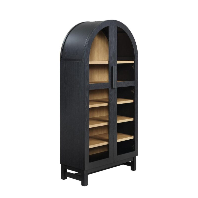 Better Homes and Gardens Juliet Arch Cabinet, Black Finish - Image 4