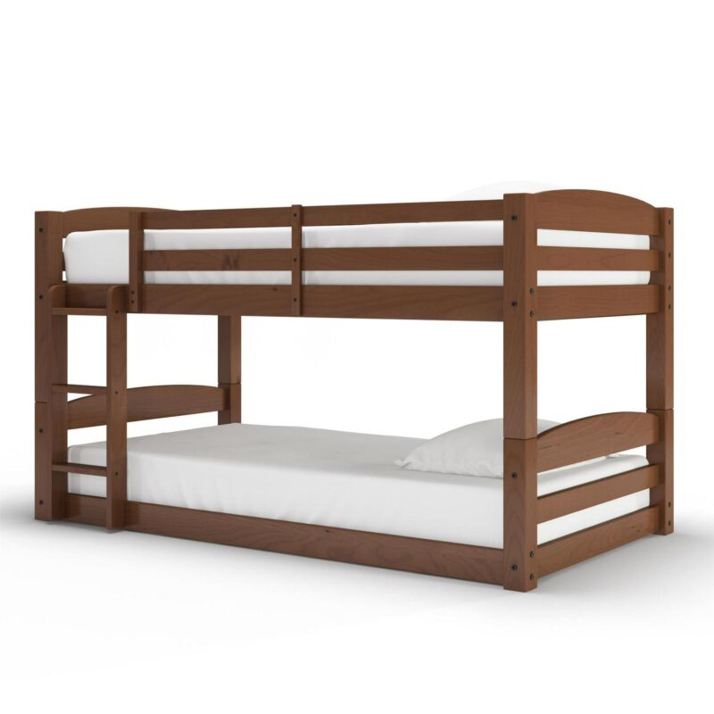 Better Homes and Gardens Tristan Twin-over-Twin Convertible Floor Bunk Bed, Mocha - Image 10