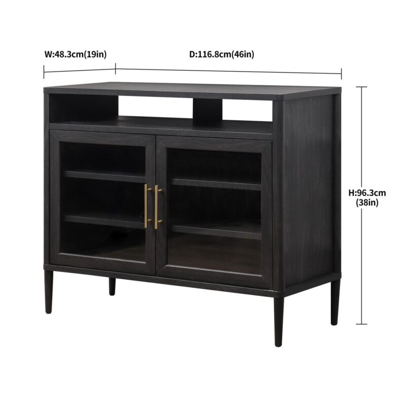 Better Homes and Gardens Oaklee Buffet, Black Finish - Image 5