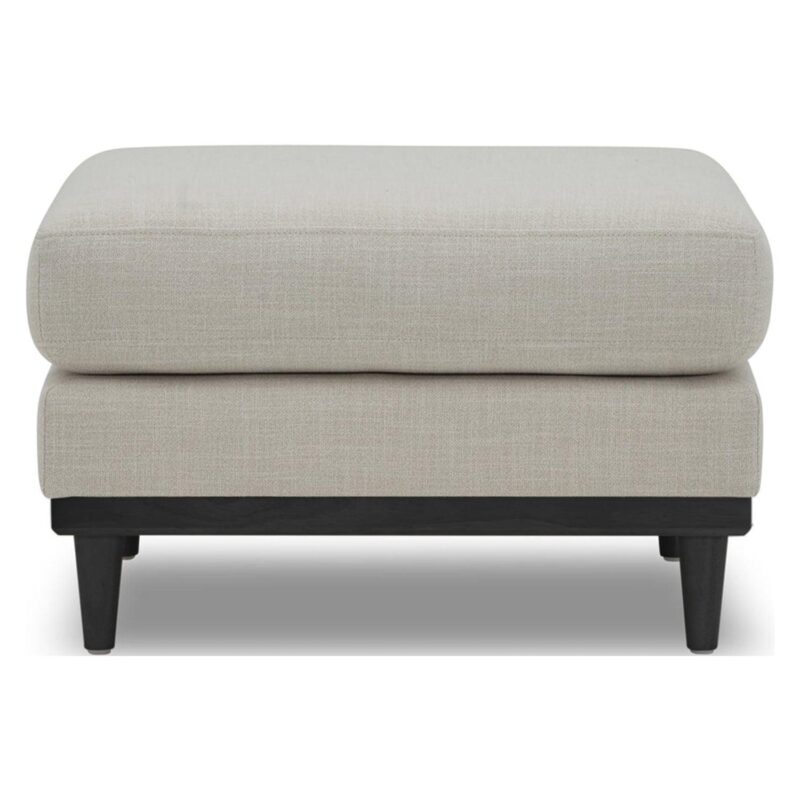 Better Homes and Gardens Springwood Square Wood Frame Ottoman, Charcoal Finish - Image 3