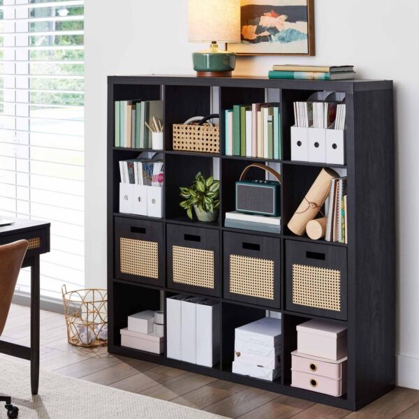 Better Homes and Gardens 16-Cube Storage Organizer, Charcoal