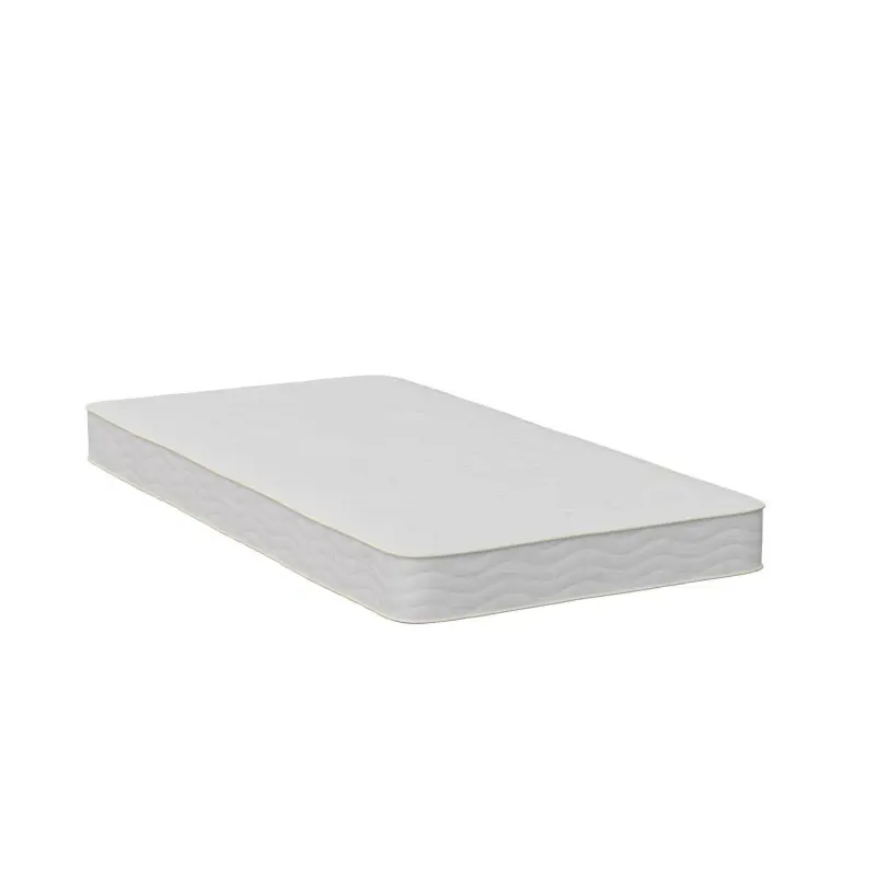 Better Homes and Gardens Leighton Bed Frame with Signature Sleep Tranquil 8-Inch Pocket Spring Mattress, Twin, White - Image 20