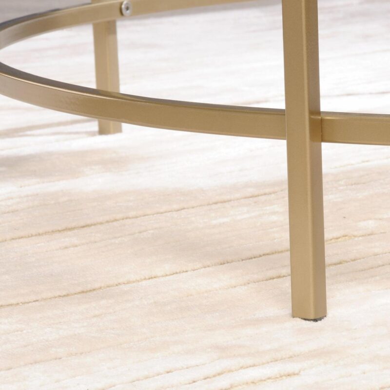 Better Homes and Gardens Nola Coffee Table, Gold Finish - Image 8