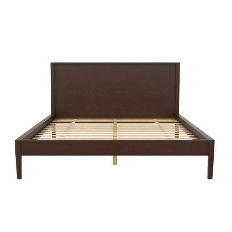 Better Homes and Gardens Ezra No Tool Bed, Queen, Walnut Finish - Image 8