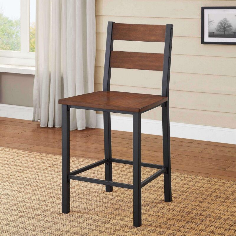 Better Homes and Gardens Austen 5-Piece Counter Height Dining Set, Vintage Oak - Image 8