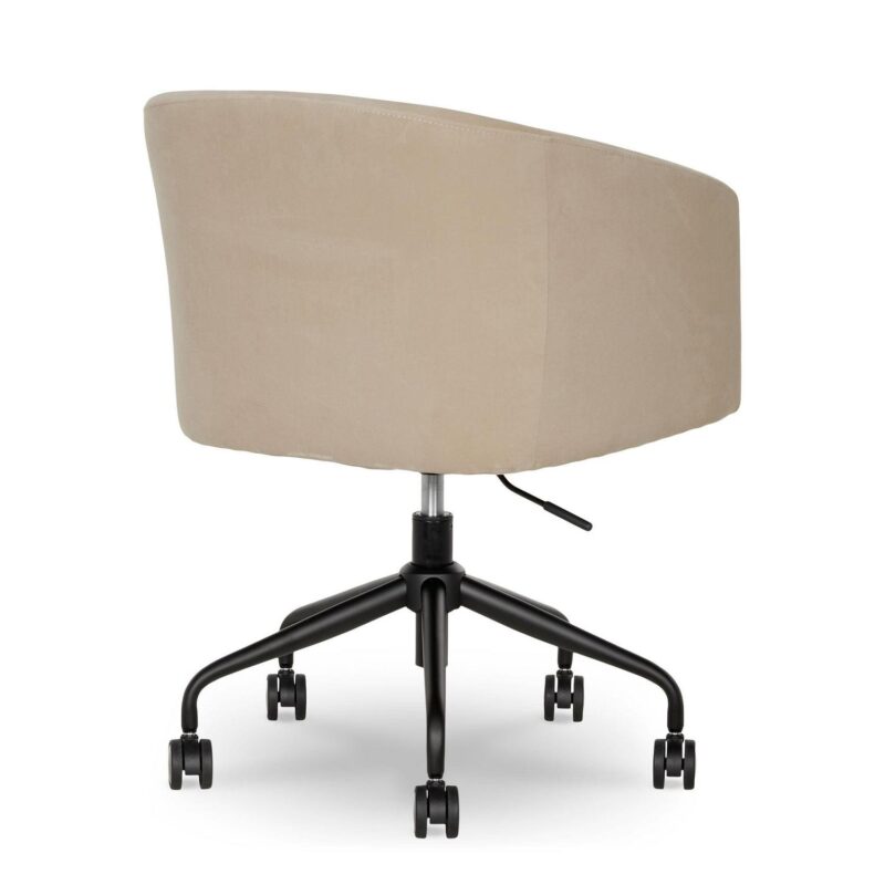 Better Homes and Gardens Wyatt Velvet Office Chair, Beige - Image 12