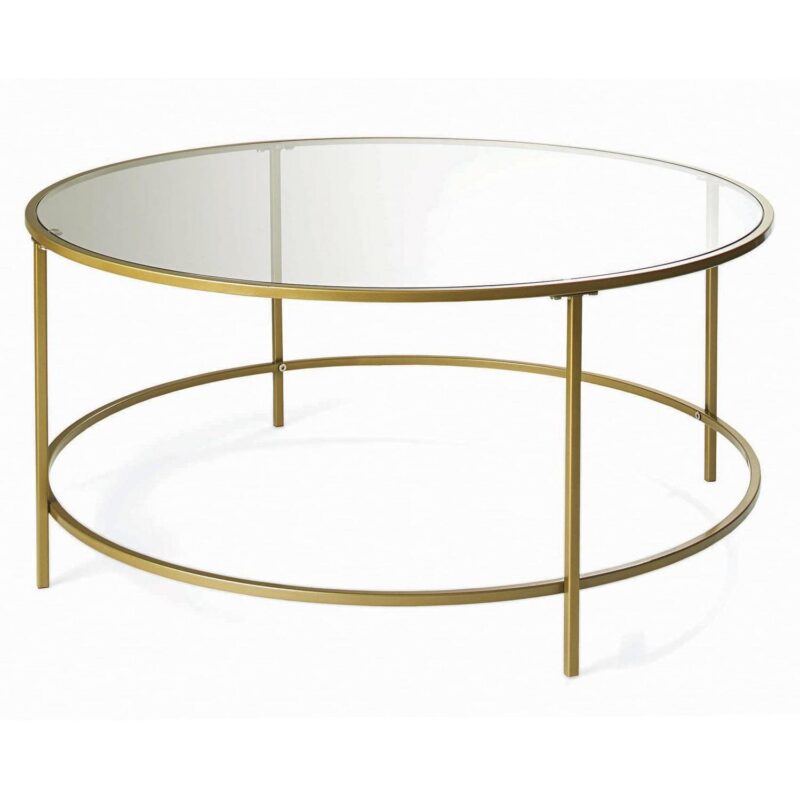 Better Homes and Gardens Nola Coffee Table, Gold Finish - Image 5