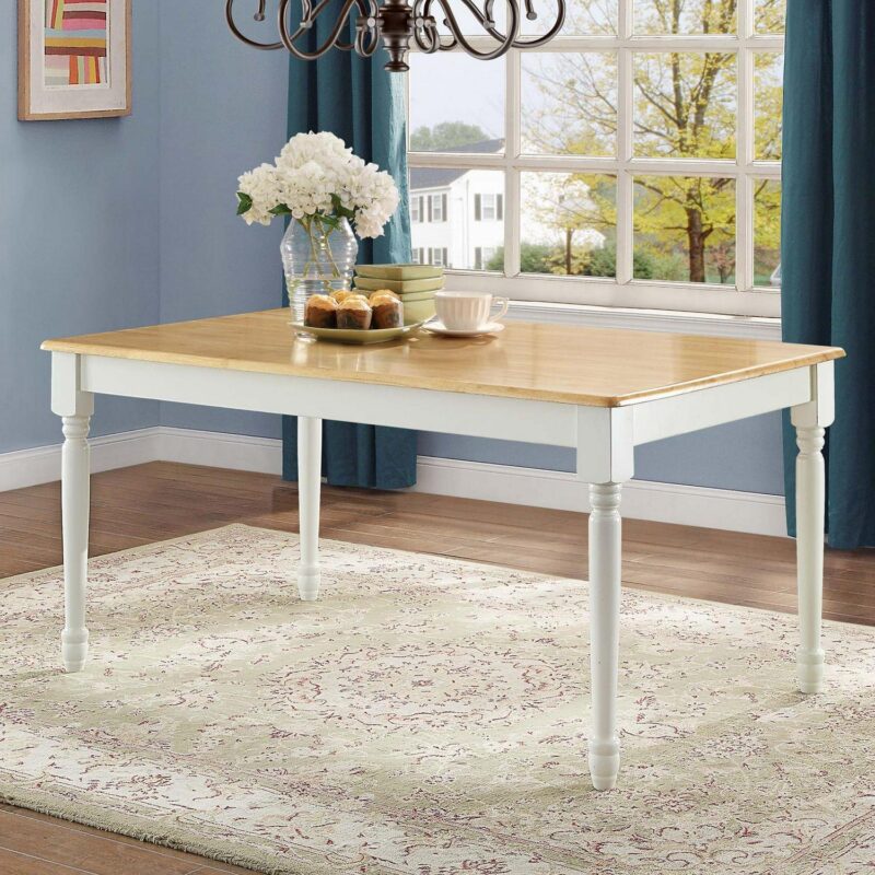 Better Homes and Gardens Autumn Lane 3-Piece Dining Set, White and Natural - Image 3
