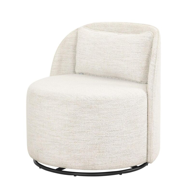 Better Homes and Gardens Juliet Modern Arch Swivel Chair, Cream Boucle - Image 2