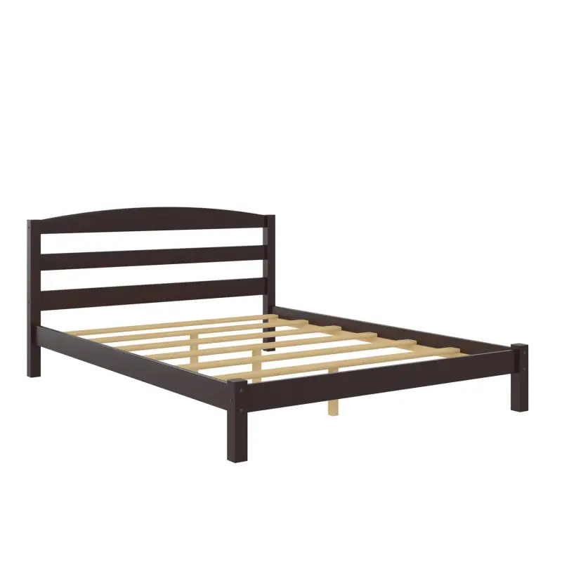 Better Homes and Gardens Leighton Solid Wood Platform Bed Frame, Full, Espresso - Image 5