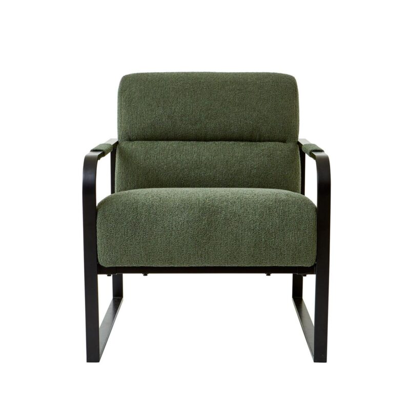 Better Homes and Gardens Wyatt Accent Chair, Olive Green BouclA(C) - Image 5