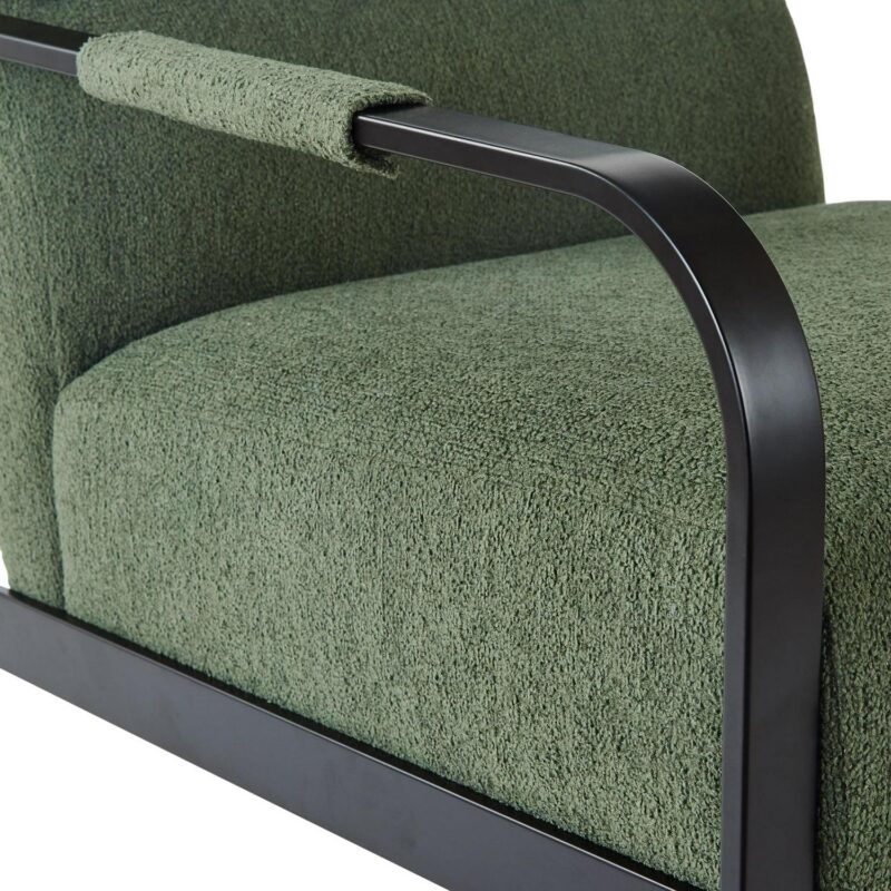 Better Homes and Gardens Wyatt Accent Chair, Olive Green BouclA(C) - Image 6