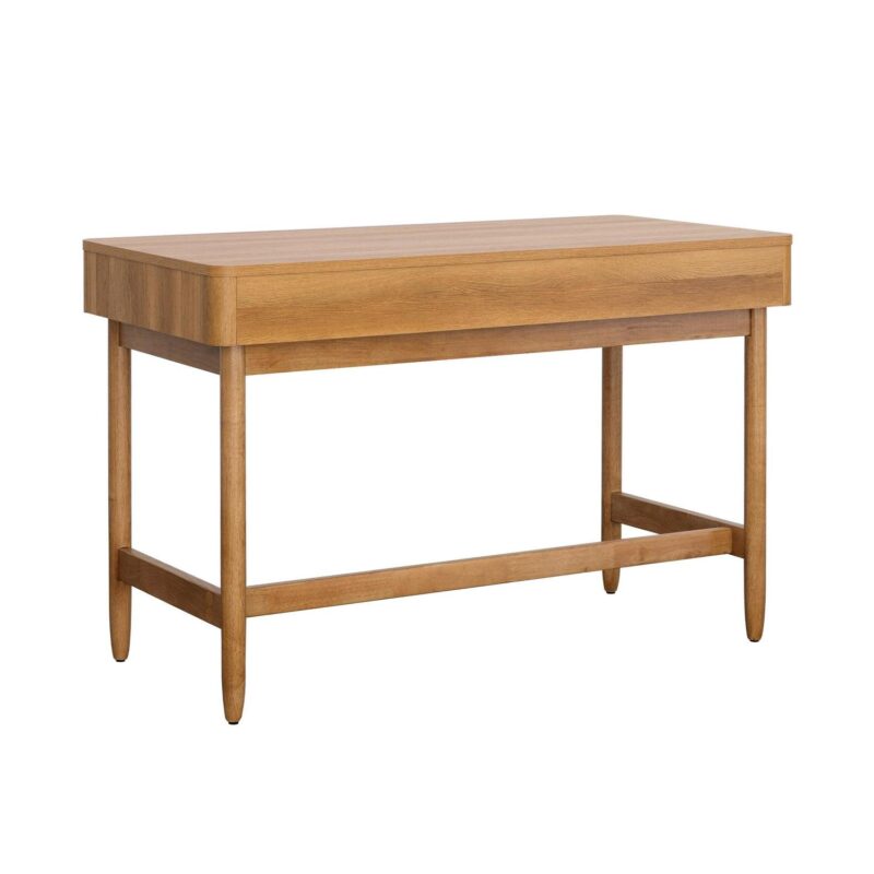 Better Homes and Gardens Springwood Caning Desk, Light Honey Finish - Image 7