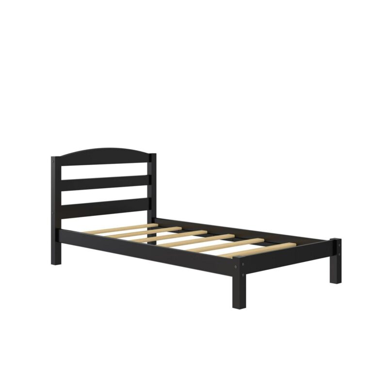Better Homes and Gardens Leighton Kids Twin Size Bed, Wood Platform Bed Frame, Black - Image 9