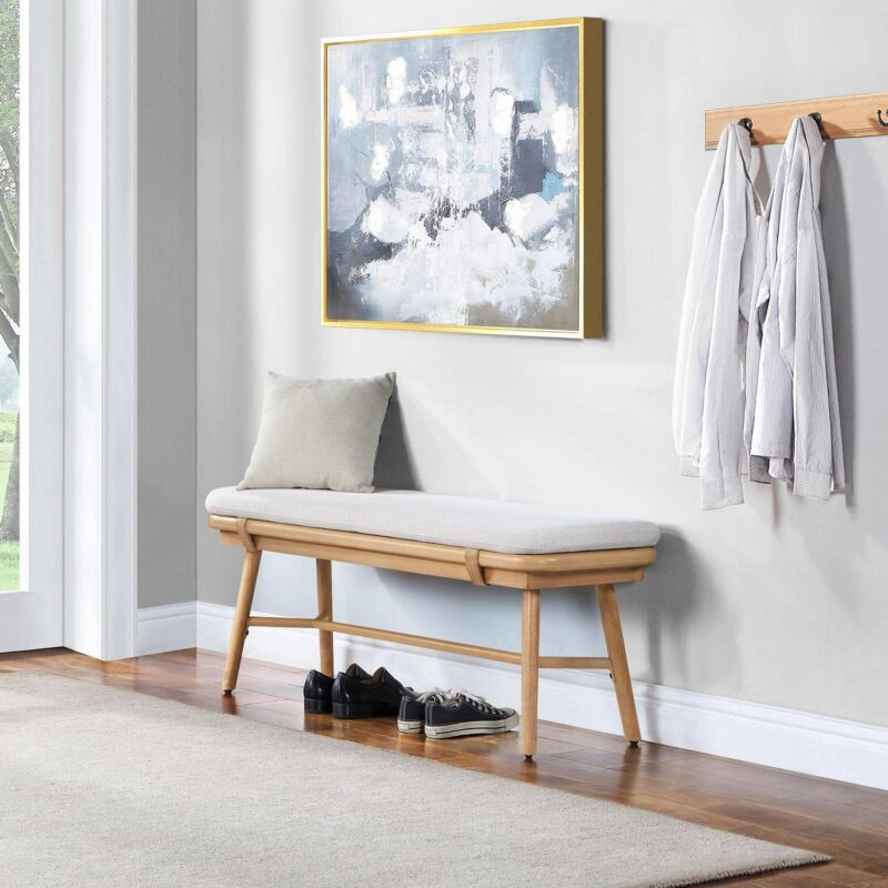 Better Homes and Gardens Springwood Dining Bench, Natural Finish - Image 4