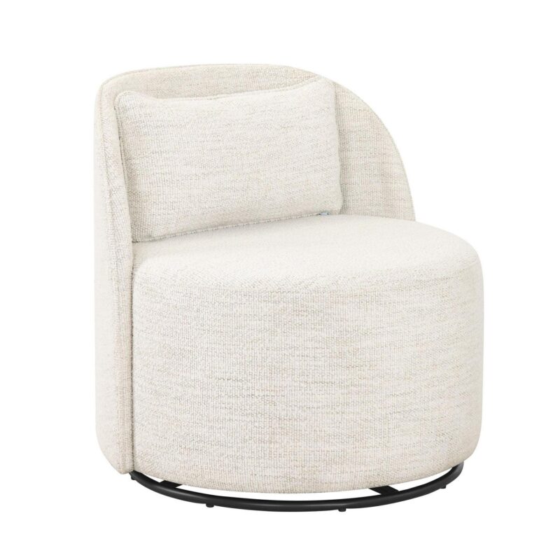 Better Homes and Gardens Juliet Modern Arch Swivel Chair, Cream Boucle - Image 5