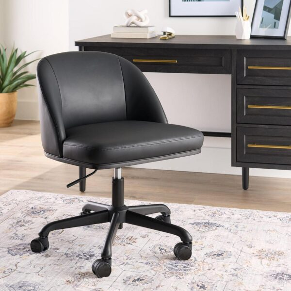 Better Homes and Gardens Oaklee Office Chair, Black and Charcoal Finish