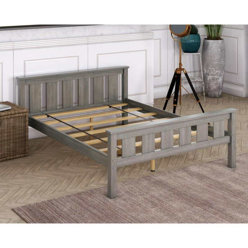 Better Homes and Gardens Kane Wooden Platform Bed, Full Size, Gray - Image 3