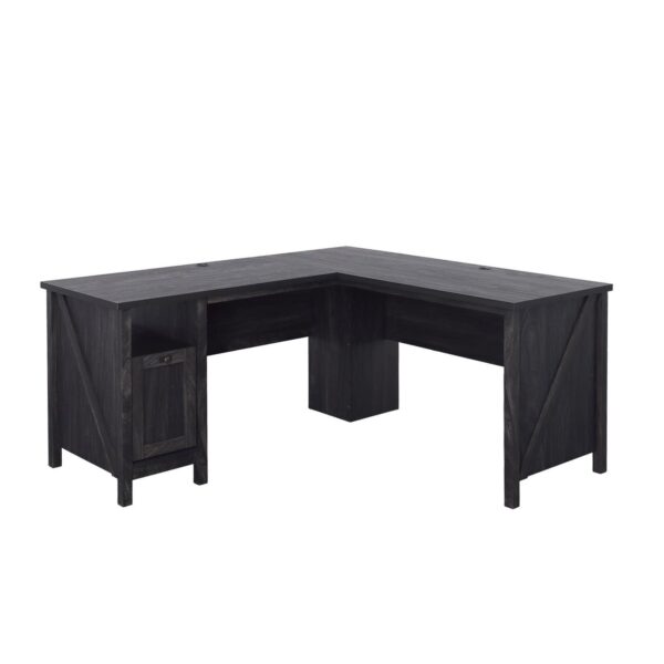 Better Homes and Gardens Modern Farmhouse L-Desk, Black Finish