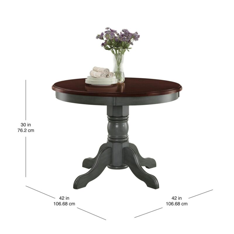 Better Homes and Gardens Cambridge Place Dining Table, Blue and Mocha Finish - Image 2