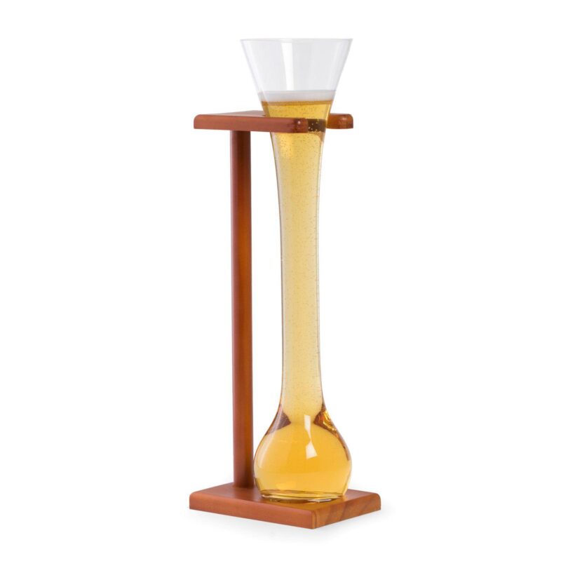 Bey-Berk Half Yard Glass With Wooden Stand 24-oz. - Image 2