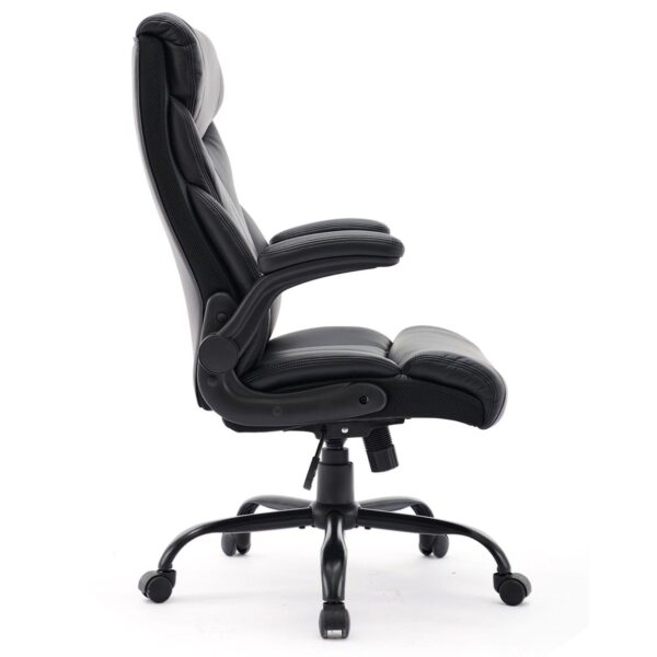 Big and Tall Office Chair 500lbs with High Back and Flip-Up Armrests