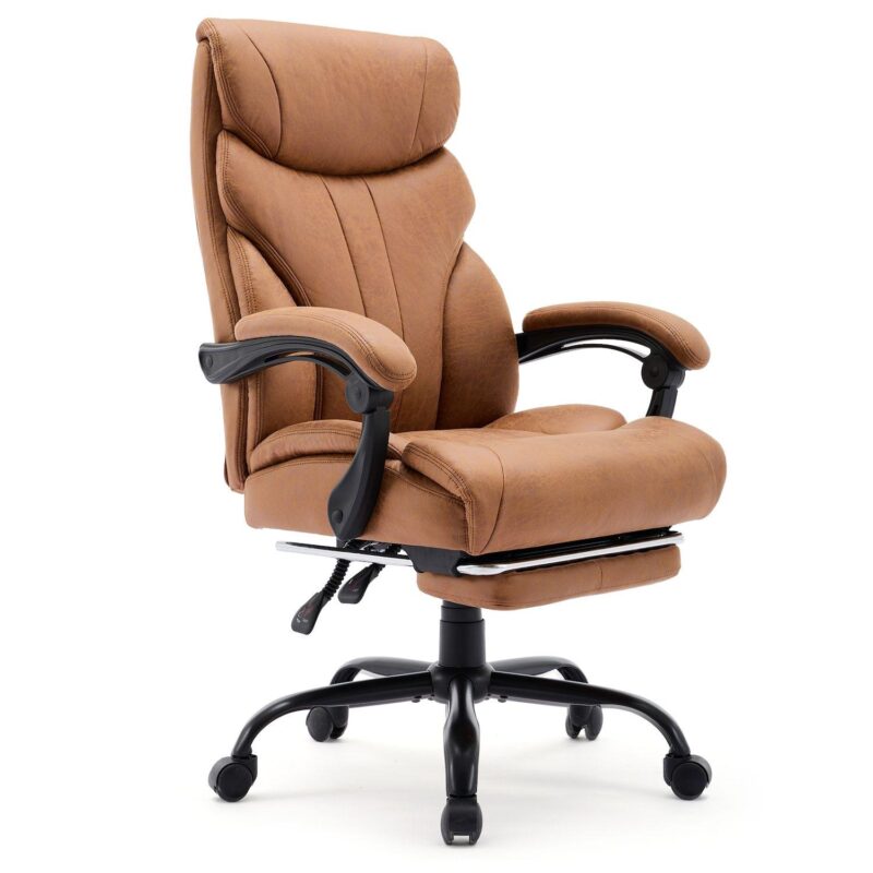 Big and Tall Office Chair 500lbs with High Back and Flip-Up Armrests - Image 6