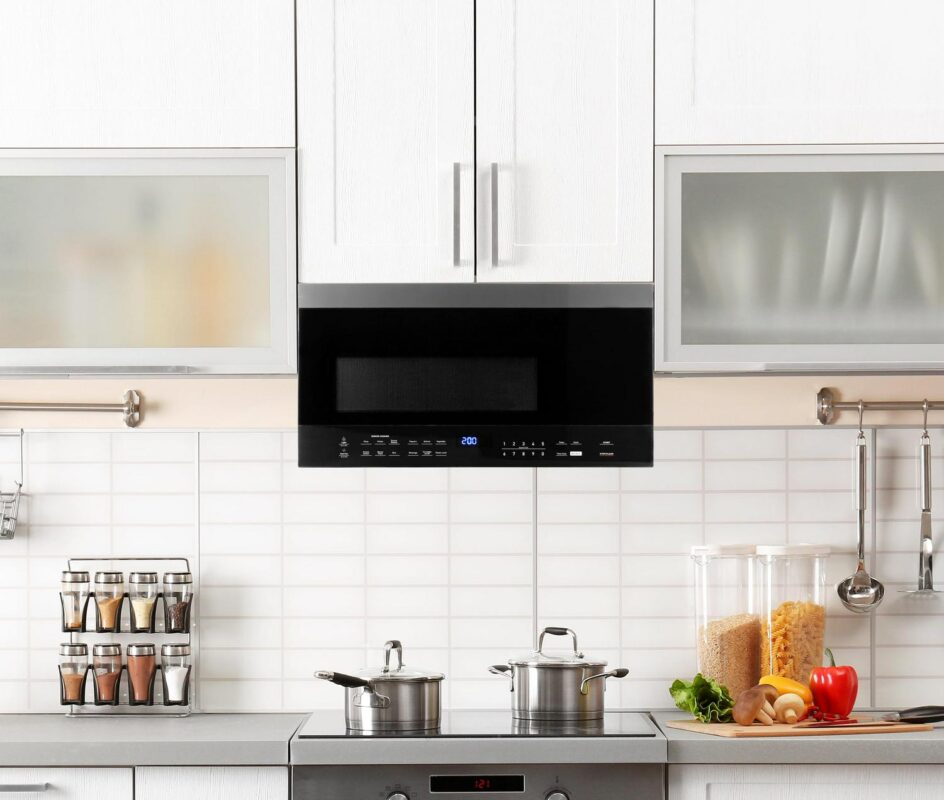 Black+Decker Over The Range 1.6 Cu. Ft. Microwave Black - Image 3