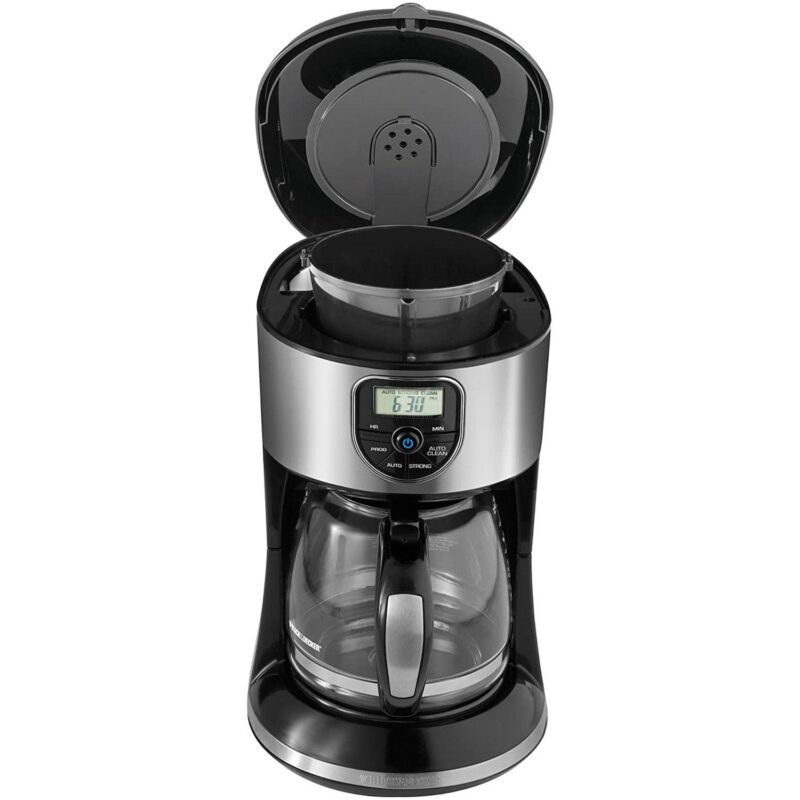 Black and Decker 12 Cup Programmable Coffeemaker in Black and Silver - Image 2