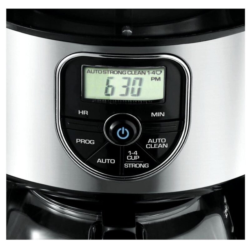 Black and Decker 12 Cup Programmable Coffeemaker in Black and Silver - Image 3