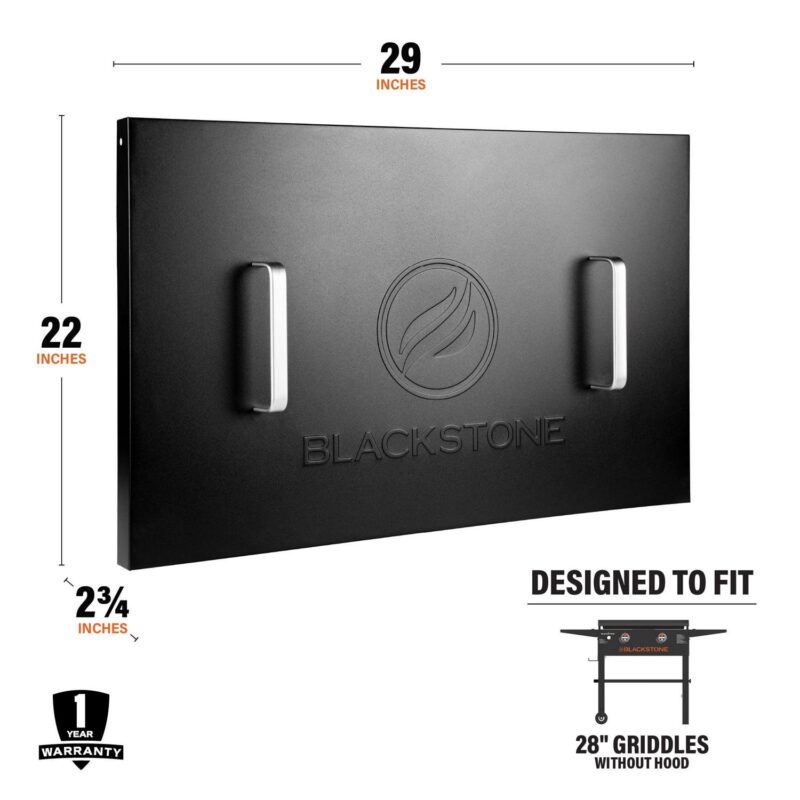 Blackstone 28  Griddle Hard Cover (Model 5003) for Front or Rear Grease Models, Black - Image 3
