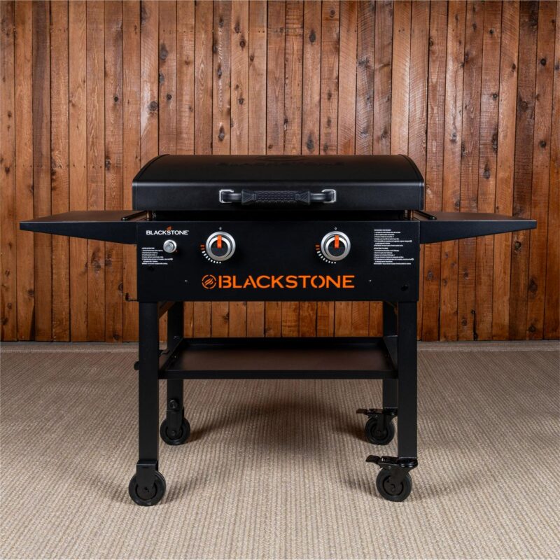 Blackstone 2-Burner 28a Propane Griddle with Hood and Omnivore Griddle Plate - Image 2