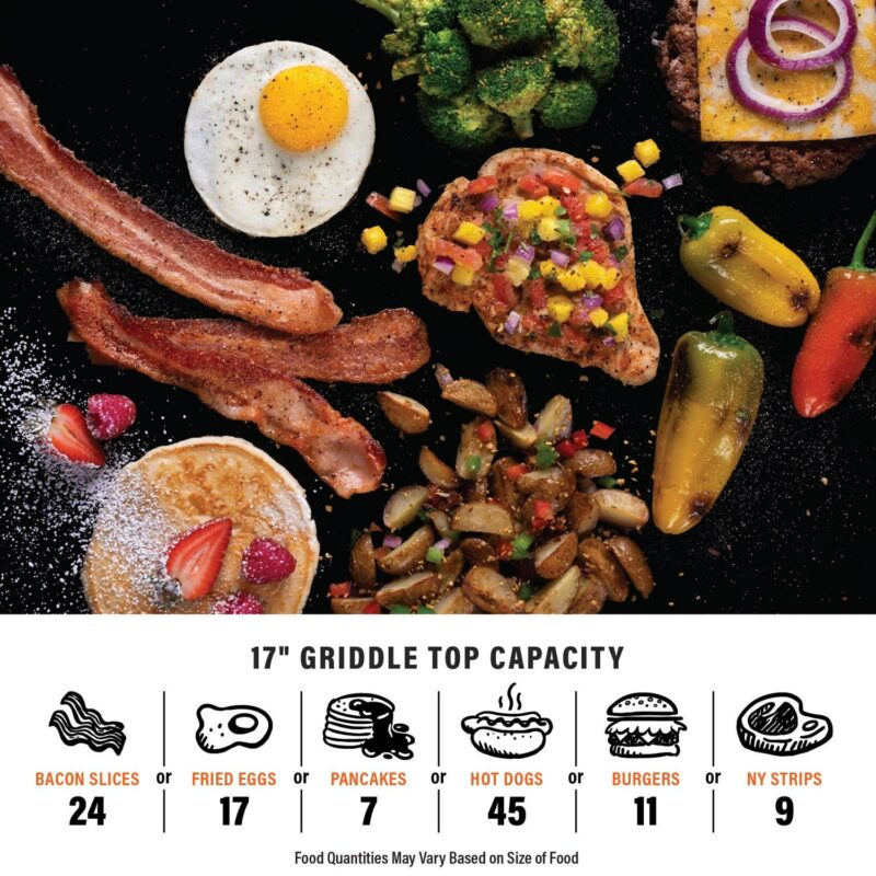 Blackstone Adventure Ready 17a Propane Griddle with Hard Cover - Image 6