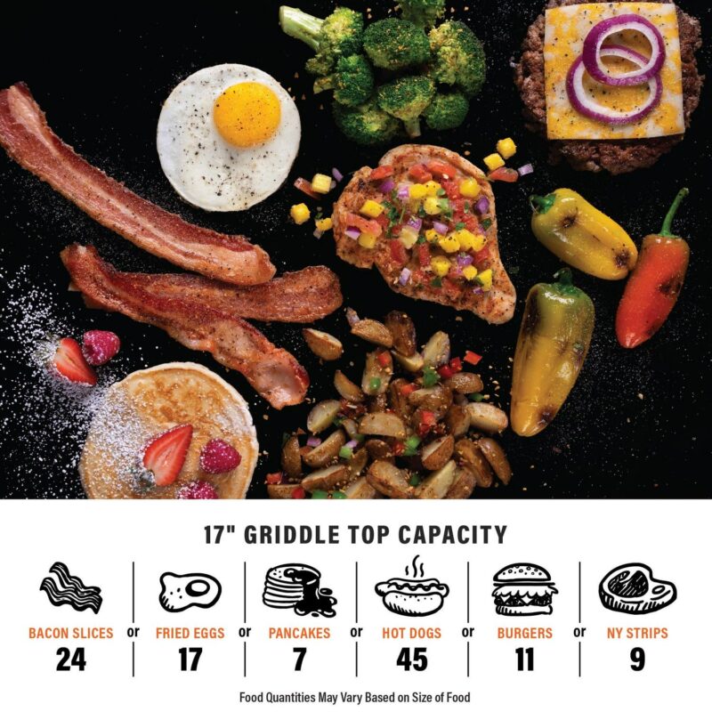Blackstone Adventure Ready Single Burner 17a Tabletop Griddle with Non Slip Feet - Image 6