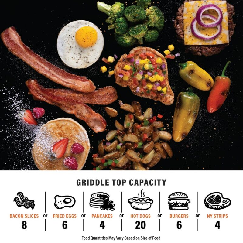 Blackstone Adventure Ready 14a Propane Camping Griddle with Side Burner - Image 6