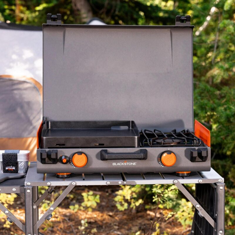 Blackstone Adventure Ready 14a Propane Camping Griddle with Side Burner - Image 2
