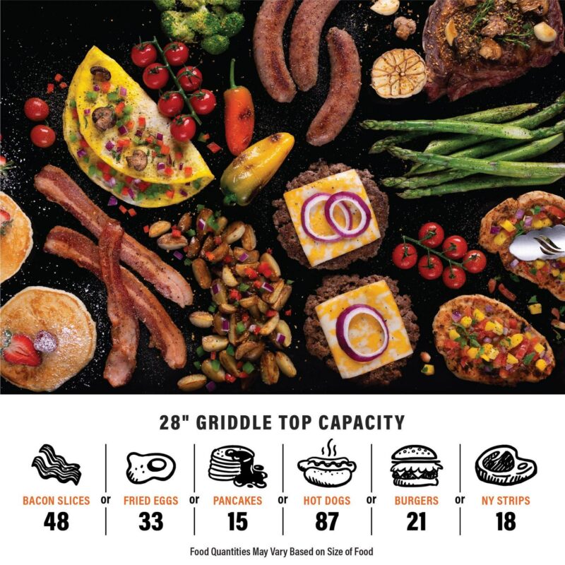 Blackstone Original 28a Omnivore Griddle with 'X' Brace Hood - Image 9