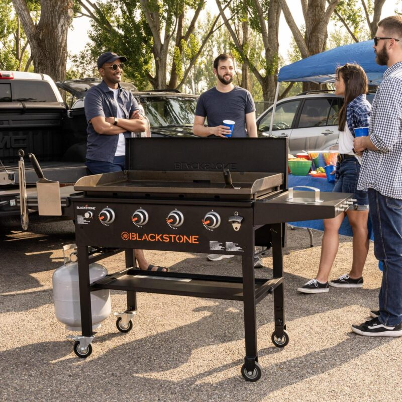 Blackstone Original 4-Burner 36  Propane Omnivore Griddle with Hard Cover - Image 2